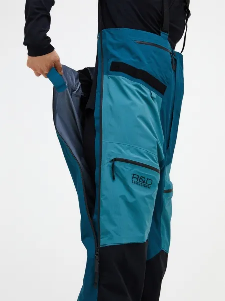 Lyžiarske nohavice Peak Performance Vertical GORE-TEX Pro Bib Pants - infinity teel