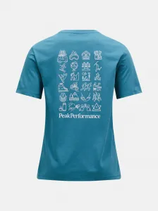 Tričko Peak Performance W Explore Graphic Tee Hydro Fresh