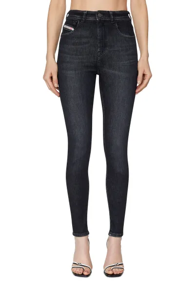 Džínsy Diesel 1984 Slandy-High Trousers Black