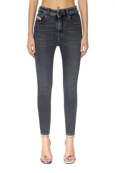 Džínsy Diesel 1984 Slandy-High Trousers Black