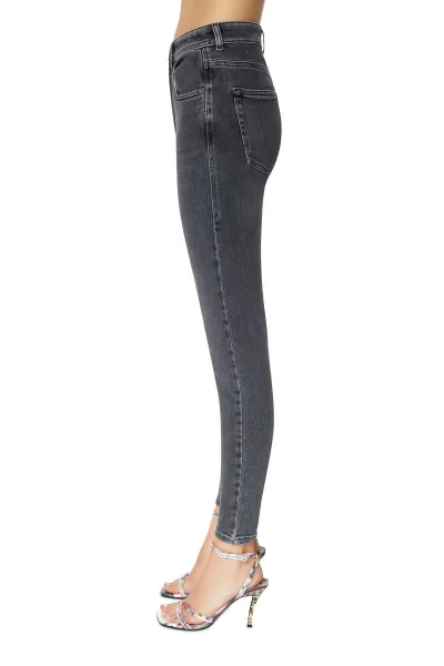 Džínsy Diesel 1984 Slandy-High Trousers Black