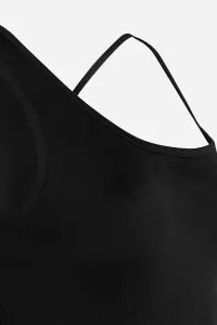 Šaty Karl Lagerfeld Logo Tape Jersey Dress Black