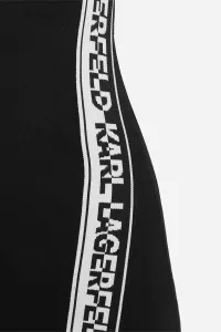 Šaty Karl Lagerfeld Logo Tape Jersey Dress Black