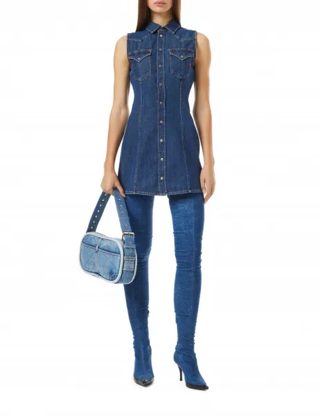 Šaty Diesel De-Glo-F Dress Blue