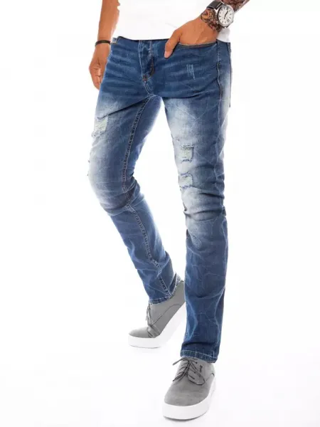 Trendy jeansové nohavice modré