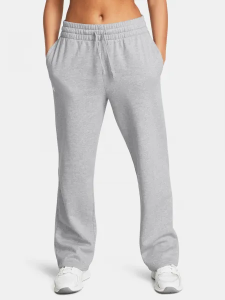 Šedé dámske športové nohavice Under Armour UA Rival Flc Straight