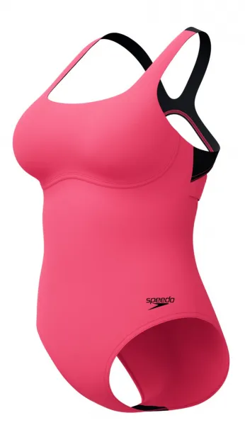 Speedo flex band swim bra 1 piece dark pink s - uk32