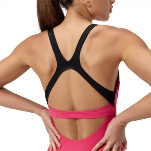 Speedo flex band swim bra 1 piece dark pink s - uk32