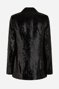 Sako Karl Lagerfeld Sequin Evening Blazer Black