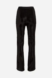 Nohavice Karl Lagerfeld Sequin Evening Pants Black