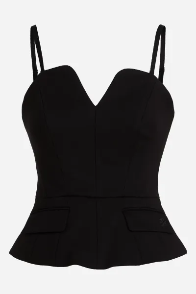 Blúzka Karl Lagerfeld Evening Top Black