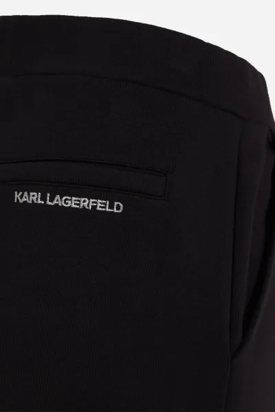 Tepláky Karl Lagerfeld Ikonik 2.0 Glitter Sweatpants Black