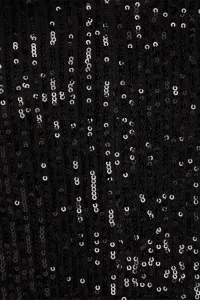 Šaty Karl Lagerfeld Sequin Maxi Evening Dress Black