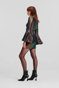 Šaty Karl Lagerfeld Sequin Mini Dress Multi Sequin