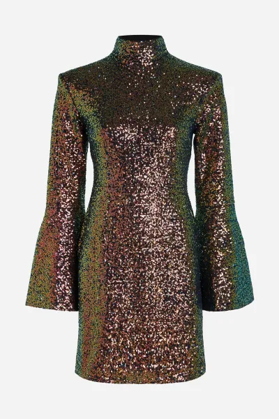 Šaty Karl Lagerfeld Sequin Mini Dress Multi Sequin