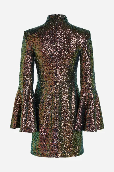 Šaty Karl Lagerfeld Sequin Mini Dress Multi Sequin