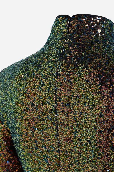 Šaty Karl Lagerfeld Sequin Mini Dress Multi Sequin