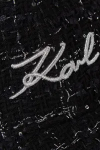 Šiltovka Karl Lagerfeld K/Signature Boucle Cap Black