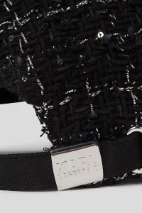 Šiltovka Karl Lagerfeld K/Signature Boucle Cap Black