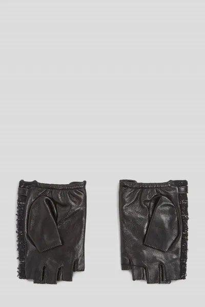 Rukavice Karl Lagerfeld K/Essential Boucle Fl Glove Black