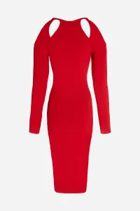 Šaty Karl Lagerfeld Cut Out Dress Chili Pepper