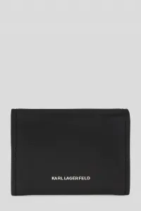Peňaženka Karl Lagerfeld K/Ikonik 2.0 Leather Sm Fl Wlt Black