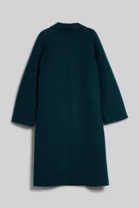 Kabát Karl Lagerfeld Wool Blend Double Face Coat Everglade