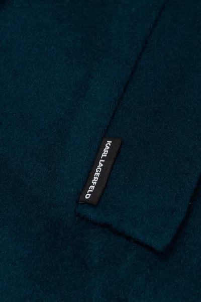 Kabát Karl Lagerfeld Wool Blend Double Face Coat Everglade