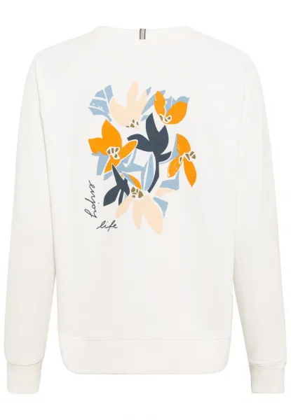 Mikina Camel Active Sweat Milk White
