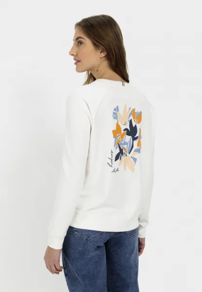 Mikina Camel Active Sweat Milk White