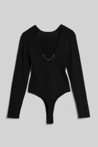 Sveter Karl Lagerfeld Evening Knit Body Black Lurex