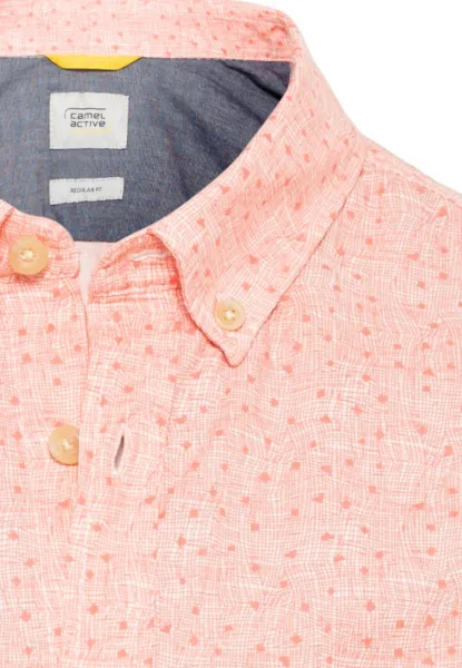 Košeľa Camel Active Shortsleeve Shirt Coral Red