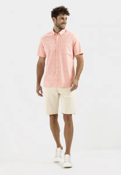 Košeľa Camel Active Shortsleeve Shirt Coral Red
