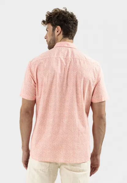 Košeľa Camel Active Shortsleeve Shirt Coral Red