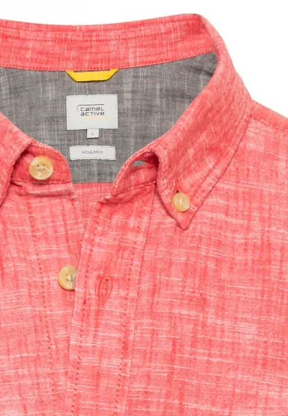 Košeľa Camel Active Shortsleeve Shirt Berry Red