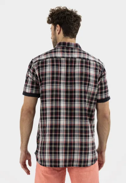 Košeľa Camel Active Shortsleeve Shirt Blue