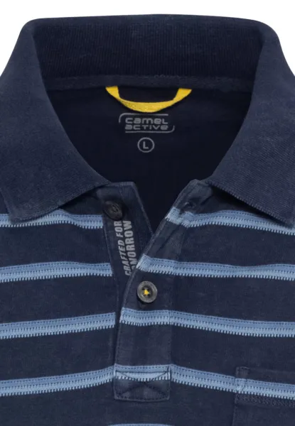 Polokošeľa Camel Active Polo Stripe Indigo