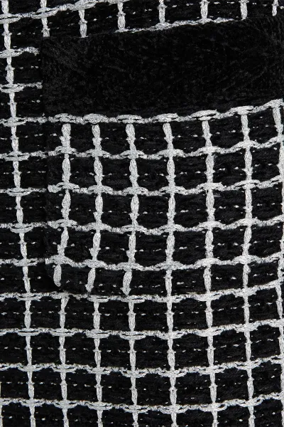 Sukňa Karl Lagerfeld Boucle Knit Skirt Black/Silver