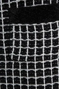 Sukňa Karl Lagerfeld Boucle Knit Skirt Black/Silver