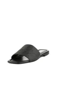 Šľapky Karl Lagerfeld Brio Monogram Rpt Slide Black Lthr