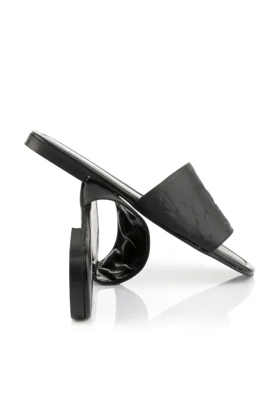 Šľapky Karl Lagerfeld Brio Monogram Rpt Slide Black Lthr