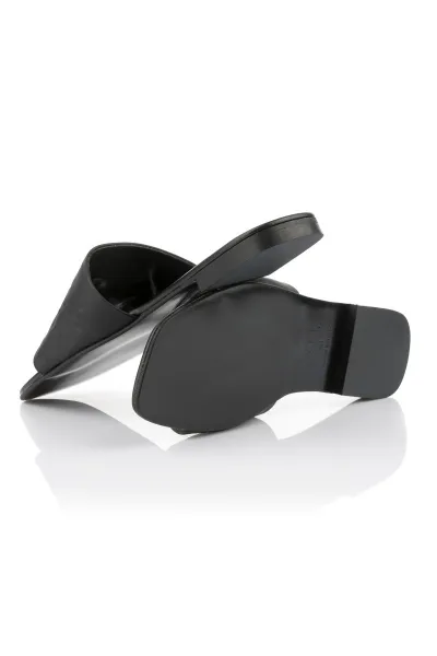 Šľapky Karl Lagerfeld Brio Monogram Rpt Slide Black Lthr