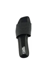 Šľapky Karl Lagerfeld Brio Monogram Rpt Slide Black Lthr