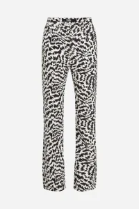 Džínsy Karl Lagerfeld Bw Aop Denim Pants Elektrika Black/White