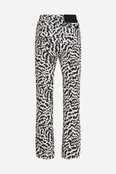 Džínsy Karl Lagerfeld Bw Aop Denim Pants Elektrika Black/White