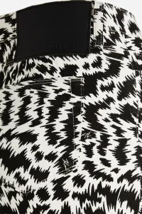 Džínsy Karl Lagerfeld Bw Aop Denim Pants Elektrika Black/White