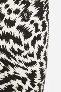 Džínsy Karl Lagerfeld Bw Aop Denim Pants Elektrika Black/White