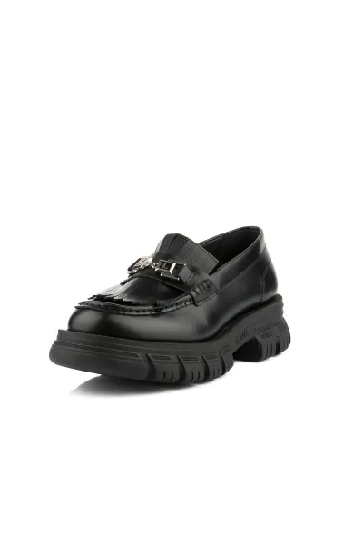 Mokasíny Karl Lagerfeld Precinct Fringe Trim Loafer Black Lthr
