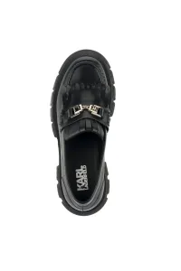 Mokasíny Karl Lagerfeld Precinct Fringe Trim Loafer Black Lthr