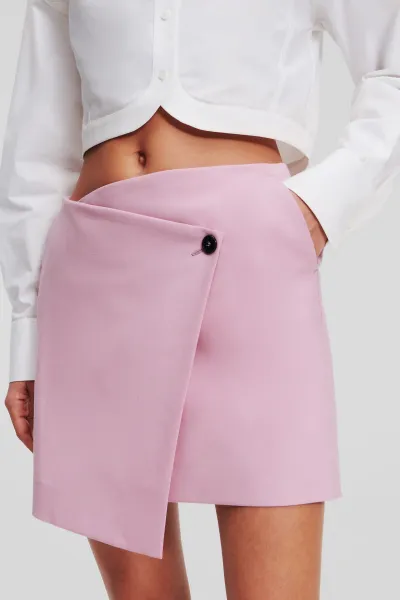 Sukňa Karl Lagerfeld Hun Kim'S Edit Wrap Skirt Orchid Bouquet